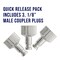 Quick Connect Fittings 1/8" Male Coupler Airbrush Adapter (3 Pack) - Universal Airbrush Connector Quick Disconnect System for Air Hose
